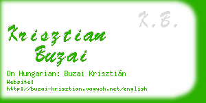 krisztian buzai business card